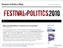 Tablet Screenshot of festivalofpolitics.wordpress.com