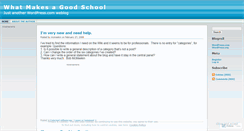 Desktop Screenshot of goodschool.wordpress.com