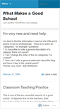 Mobile Screenshot of goodschool.wordpress.com