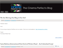 Tablet Screenshot of cinemaperfecto.wordpress.com