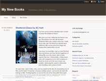 Tablet Screenshot of mynewbooks.wordpress.com