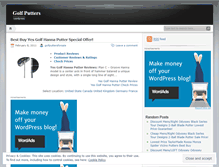 Tablet Screenshot of golfputtersforsale.wordpress.com