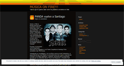 Desktop Screenshot of musicaonfire.wordpress.com
