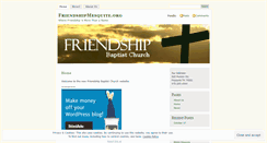 Desktop Screenshot of friendshipmesquite.wordpress.com