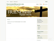 Tablet Screenshot of friendshipmesquite.wordpress.com