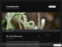 Tablet Screenshot of liveeatbreathe.wordpress.com