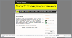 Desktop Screenshot of pasoporcurva.wordpress.com
