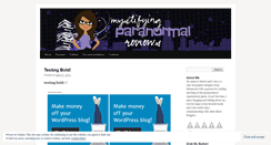 Desktop Screenshot of mystifyingparanormalreviews.wordpress.com