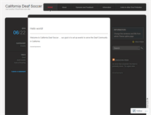 Tablet Screenshot of cdsoccer.wordpress.com