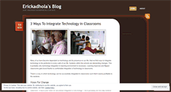 Desktop Screenshot of erickadhola.wordpress.com