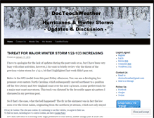 Tablet Screenshot of doctoochweather.wordpress.com