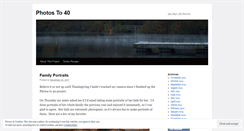 Desktop Screenshot of photosto40.wordpress.com
