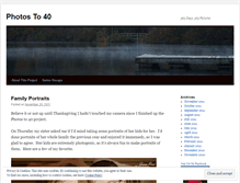 Tablet Screenshot of photosto40.wordpress.com