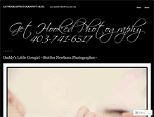 Tablet Screenshot of gethookedphotography.wordpress.com