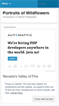 Mobile Screenshot of portraitsofwildflowers.wordpress.com