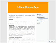 Tablet Screenshot of lilianamirandasara.wordpress.com