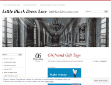 Tablet Screenshot of littleblackdressline.wordpress.com