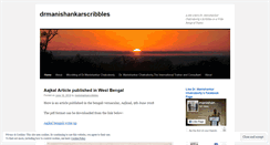 Desktop Screenshot of manishankarscribbles.wordpress.com