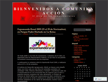 Tablet Screenshot of comunikaaccion.wordpress.com
