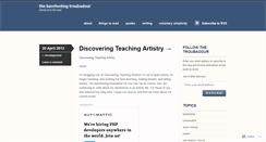 Desktop Screenshot of barefootingtroubadour.wordpress.com