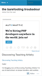 Mobile Screenshot of barefootingtroubadour.wordpress.com