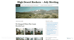 Desktop Screenshot of highdesertrockers.wordpress.com