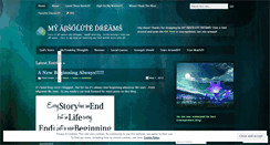 Desktop Screenshot of myabsolutedreams.wordpress.com