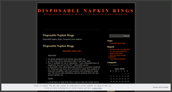 Desktop Screenshot of disposablenapkinringscnq.wordpress.com