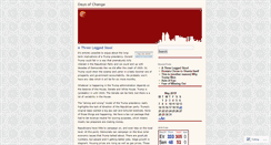 Desktop Screenshot of daysofchange.wordpress.com