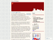 Tablet Screenshot of daysofchange.wordpress.com