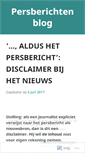 Mobile Screenshot of persberichtenblog.wordpress.com