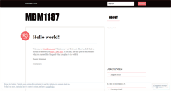 Desktop Screenshot of mdm1187.wordpress.com