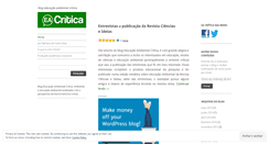 Desktop Screenshot of eacritica.wordpress.com