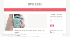 Desktop Screenshot of funsizeclothes.wordpress.com