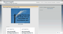 Desktop Screenshot of bauernregeln.wordpress.com