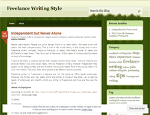 Tablet Screenshot of freelancewritingstyle.wordpress.com