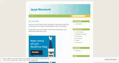 Desktop Screenshot of jezykniemiecki.wordpress.com