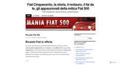 Desktop Screenshot of 500mania.wordpress.com