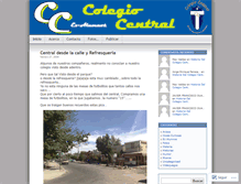 Tablet Screenshot of colegiocentral.wordpress.com