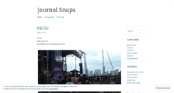 Desktop Screenshot of journalsnaps.wordpress.com