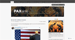 Desktop Screenshot of paxsims.wordpress.com
