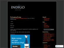 Tablet Screenshot of designbyindigo.wordpress.com