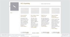 Desktop Screenshot of nyusuperblog.wordpress.com