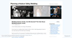 Desktop Screenshot of hudsonvalleyweddings.wordpress.com