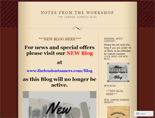 Tablet Screenshot of notesfromtheworkshop.wordpress.com