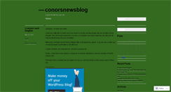 Desktop Screenshot of conorsnewsblog.wordpress.com