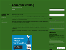 Tablet Screenshot of conorsnewsblog.wordpress.com