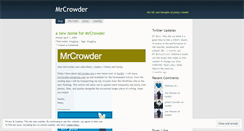 Desktop Screenshot of mrcrowder.wordpress.com