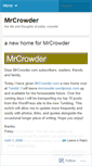 Mobile Screenshot of mrcrowder.wordpress.com