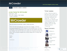Tablet Screenshot of mrcrowder.wordpress.com